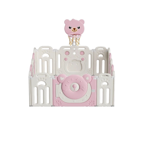 Бебешка Ограда За Безопасна Игра Poppy С Баскетболен Кош --- BebeMama