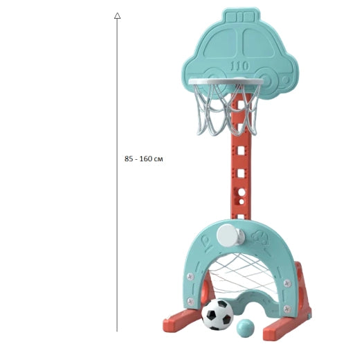 Детски Баскетболен КошCar С Футболна Врата --- BebeMama