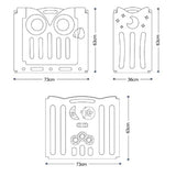Бебешка Ограда За Безопасна Игра Owl Син Цвят --- BebeMama