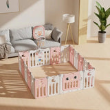 Бебешка Ограда За Безопасна Игра Owl Розов Цвят --- BebeMama