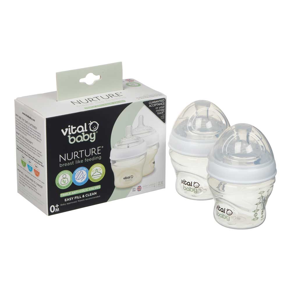 Шишета За Хранене Anti-Colic 150 Мл. 0+ Vital Baby --- BebeMama