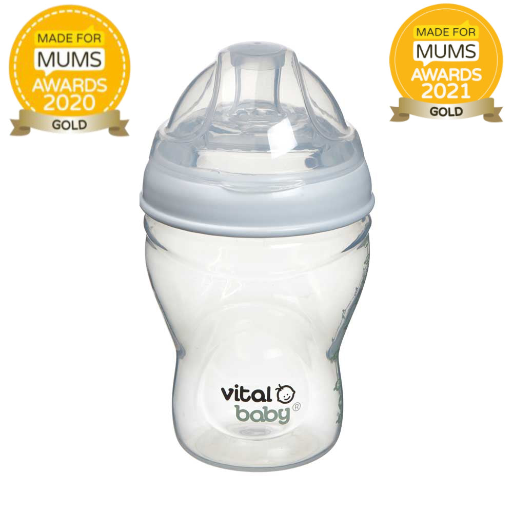 Шишета За Хранене Anti-Colic 240 Мл. 0+ Vital Baby - Шишета За Хранене - Vital Baby - BebeMama
