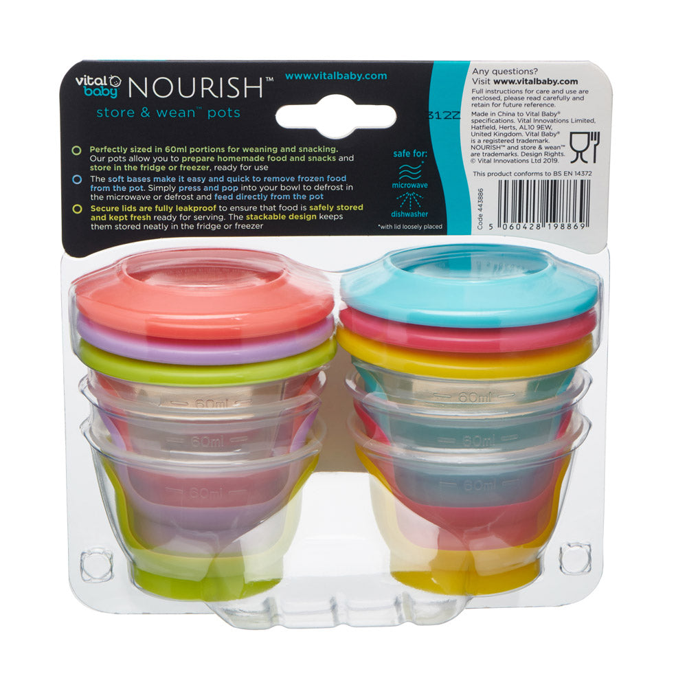 Контейнери За Храна 60Мл. Vital Baby --- BebeMama