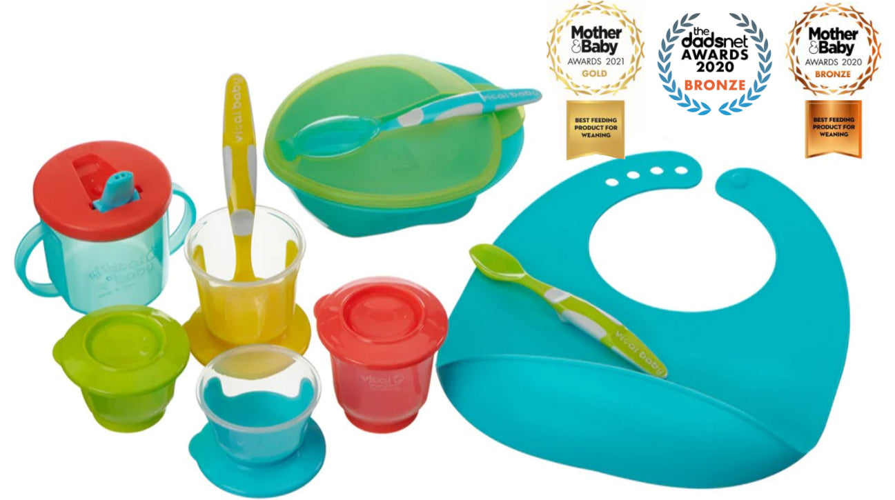 Стартов Комплект За Хранене Зелен Vital Baby - Комплекти За Хранене - Vital Baby - BebeMama