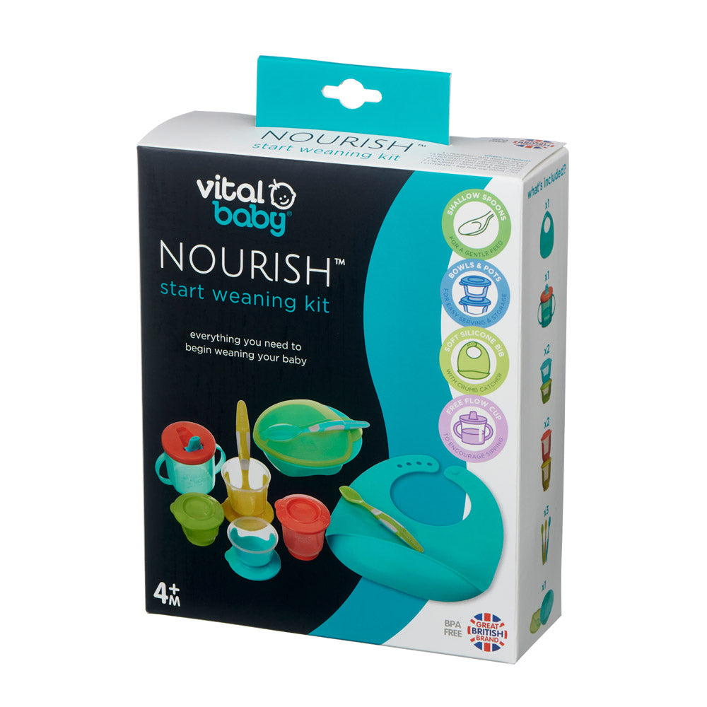Стартов Комплект За Хранене Зелен Vital Baby --- BebeMama