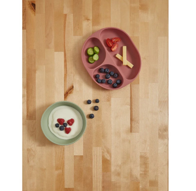 Силиконова Чиния С Вакуум 4+ Месеца Розова Vital Baby --- BebeMama