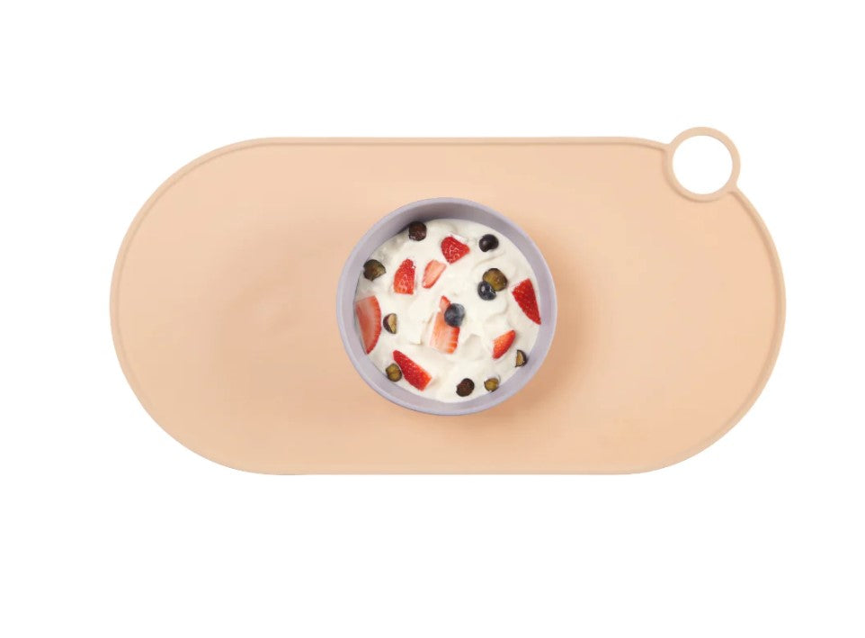 Комплект Силиконова Купа С Вакуум И Лъжичка Виолетов Vital Baby --- BebeMama