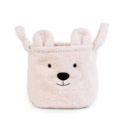 Кош За Съхранение 25X20X20 См Teddy Бял - Аксесоари За Стая - Childhome - BebeMama