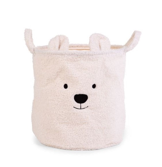 Кош За Съхранение 40X40X40 См Teddy Бял - Аксесоари За Стая - Childhome - BebeMama