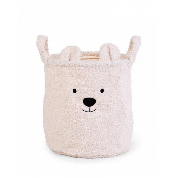 Кош За Съхранение 30X30X30 См Teddy Бял - Аксесоари За Стая - Childhome - BebeMama