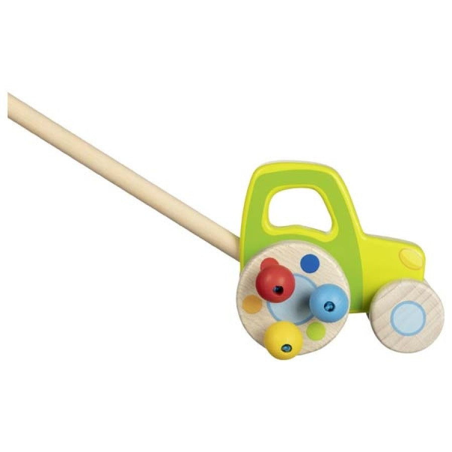 Трактор За Бутане - Дървени Играчки - Goki - BebeMama