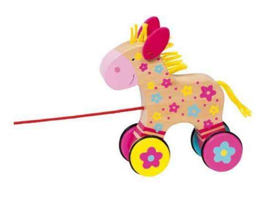 Конче Клара За Дърпане - Дървени Играчки - Goki - BebeMama