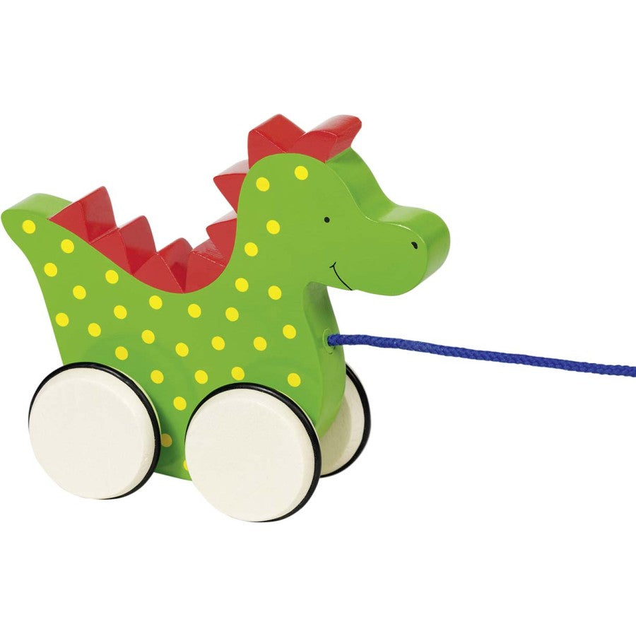 Дракон Саро за дърпане - Дървени Играчки - Goki - BebeMama