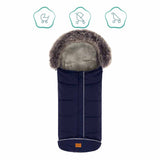 Зимно Чувалче За Детска Количка С Вложка От Овча Кожа Fillikid Mavensi - Navy --- BebeMama