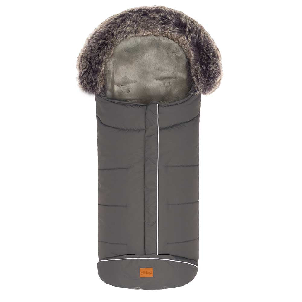 Зимно Чувалче За Детска Количка С Вложка От Овча Кожа Fillikid Mavensi - Grey - Зимни Чували - Fillikid - BebeMama