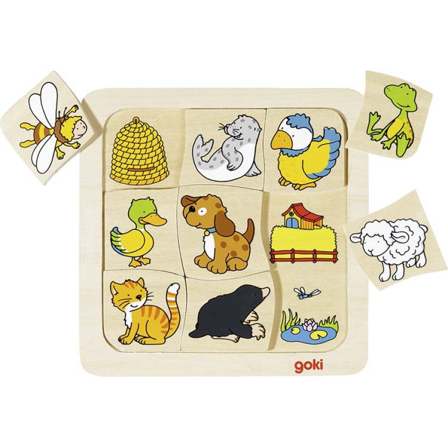 Пъзел Кой Къде Живее - Пъзели - Goki - BebeMama