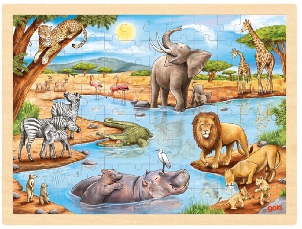 Пъзел Африканска Джунгла (96 Части) - Пъзели - Goki - BebeMama