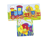 Комплект 8 Пъзела (3 Различни Вида) (8) - Пъзели - Goki - BebeMama