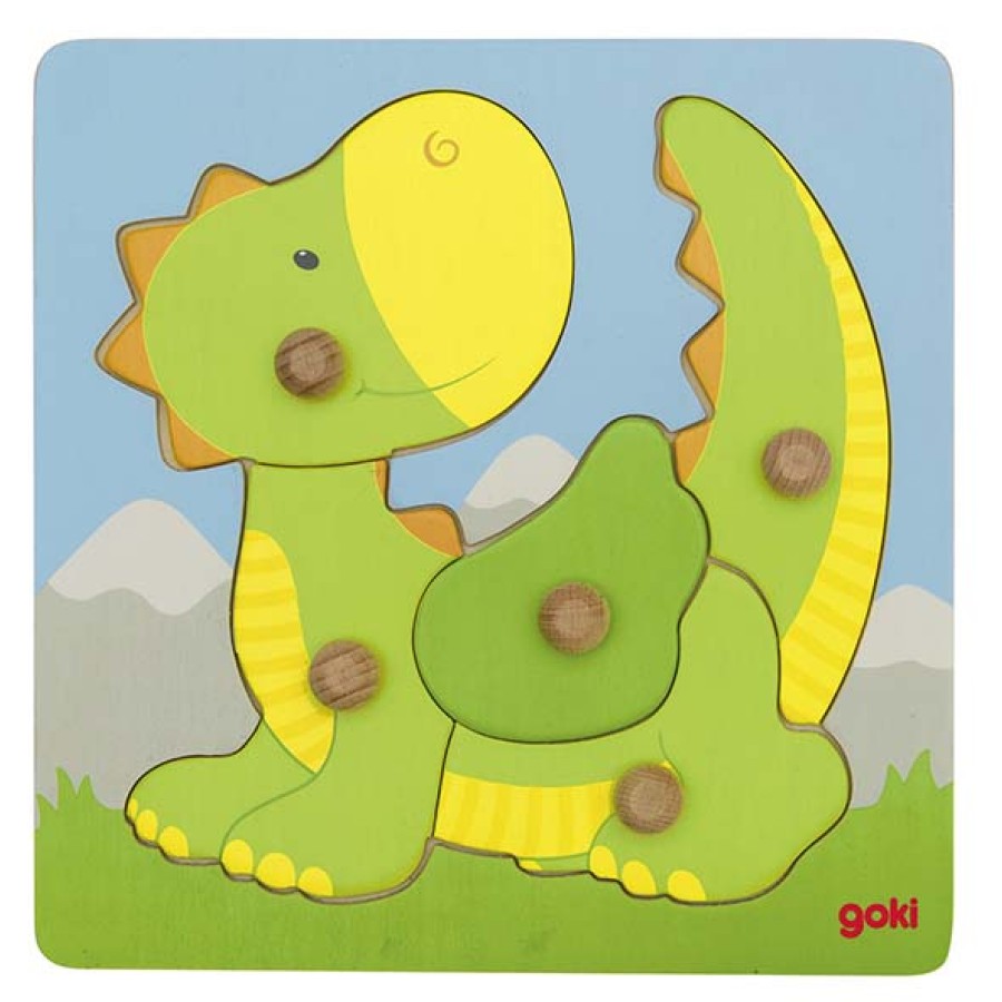 Пъзел С Дръжки Драконче - Пъзели - Goki - BebeMama