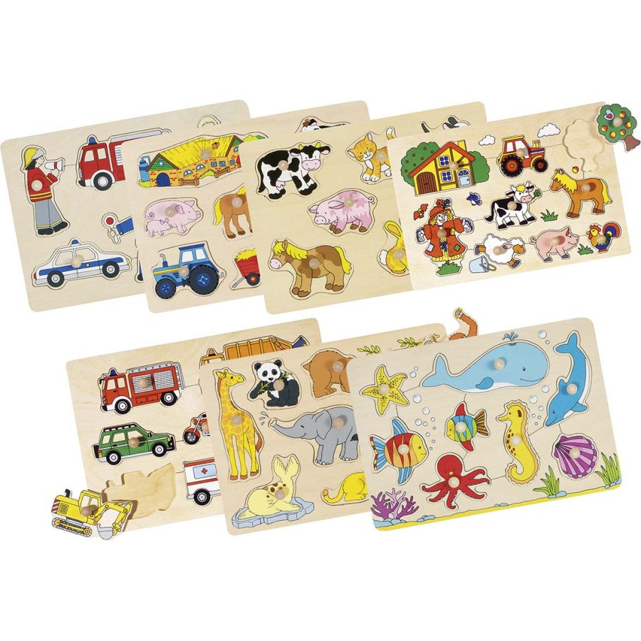 Пъзели С Дръжки 7 Броя (7) - Пъзели - Goki - BebeMama