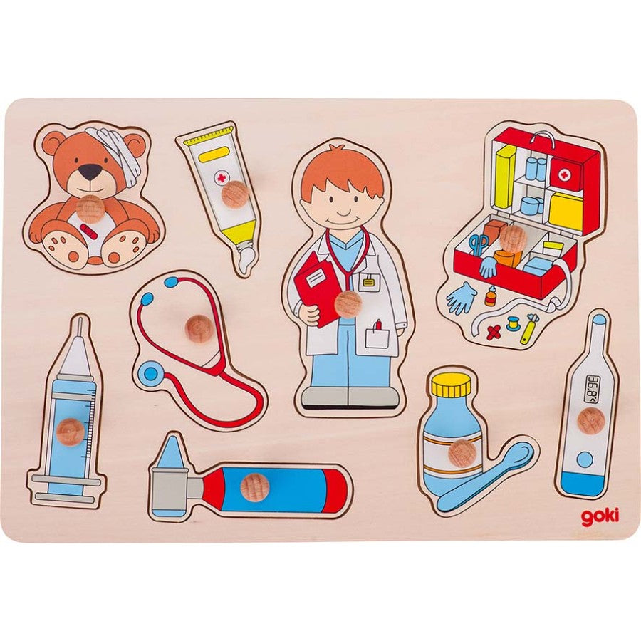 Пъзел С Дръжки При Лекаря - Пъзели - Goki - BebeMama