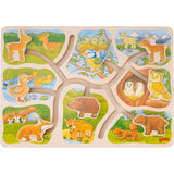 Плъзгащ Пъзел Майка И Дете - Пъзели - Goki - BebeMama