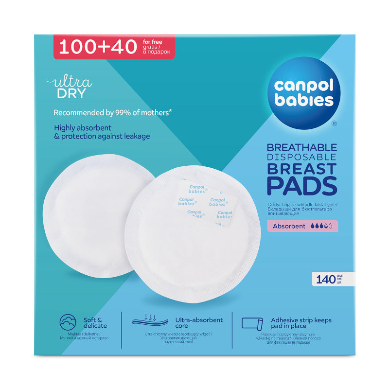 Подплънки За Кърма С Лепенка - 140 Бр. - Подплънки За Гърди - Canpol Babies - BebeMama
