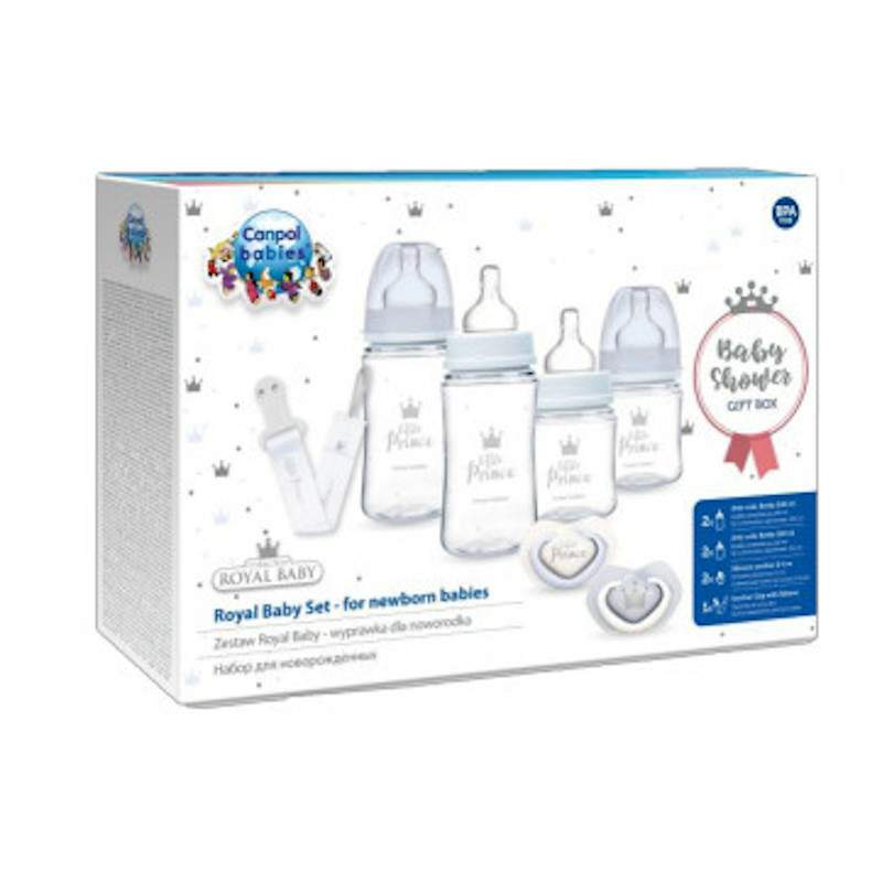 Комплект Royal Baby, Син - Шишета За Хранене - Canpol Babies - BebeMama