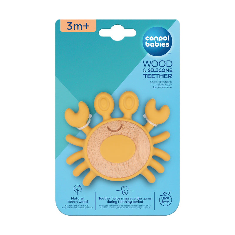 Чесалка Дърво-Силикон Crab --- BebeMama