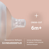 Силиконов Биберон Mammafeel 6М+Cross-Cut --- BebeMama