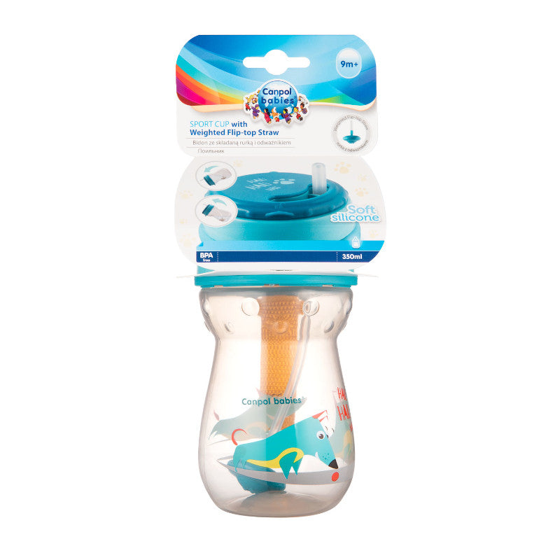Чаша Със Силиконова Сламка 350 Мл --- BebeMama