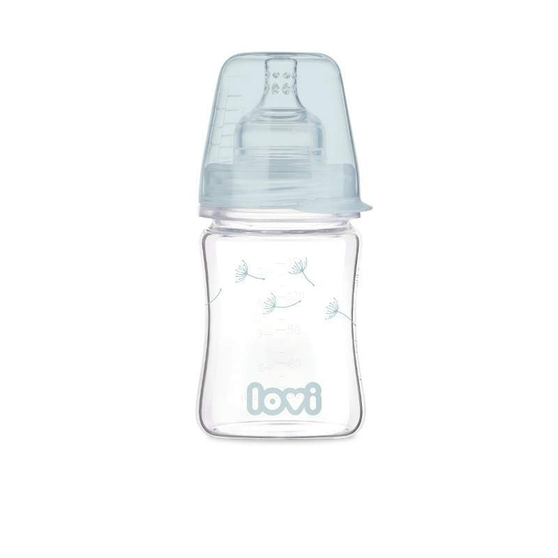 Шише Стъклено Botanic 150Мл - Шишета За Хранене - Lovi - BebeMama