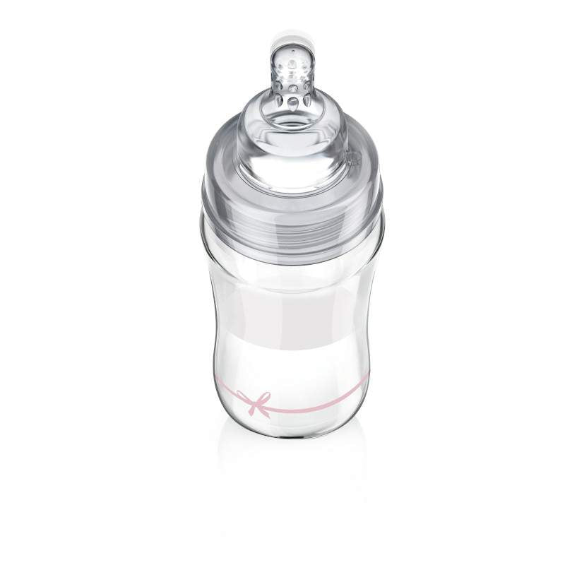 Шише Стъклено Baby Shower 250Мл --- BebeMama
