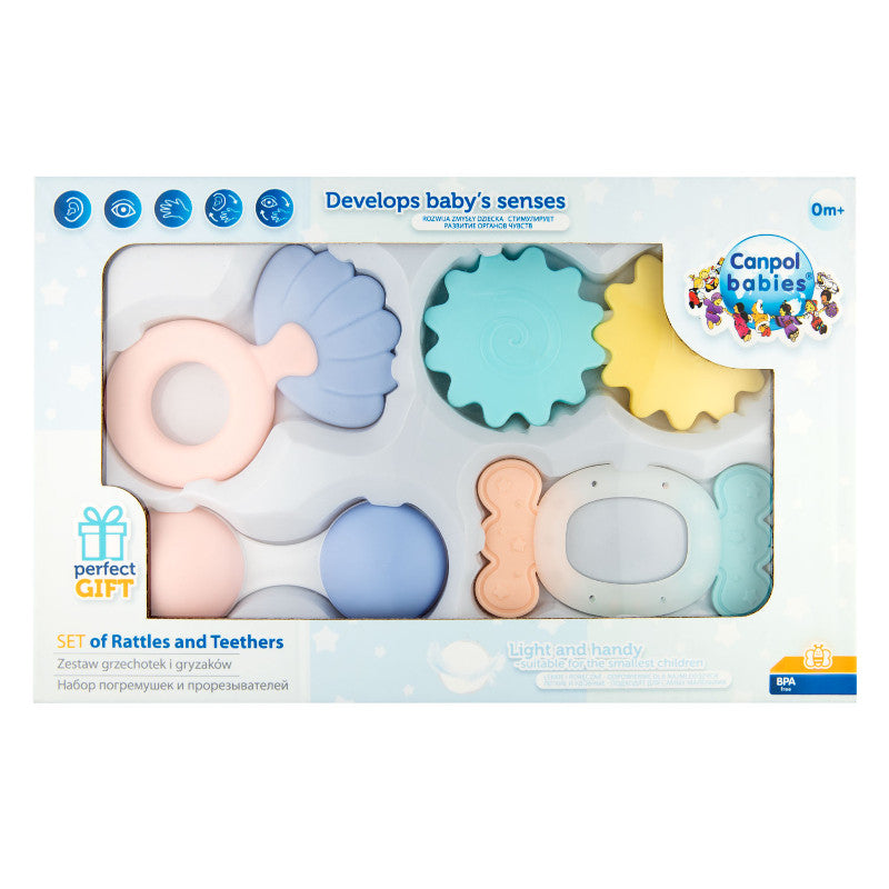 Комплект Чесалки Pastel 4 Бр. - Чесалки И Гризалки - Canpol Babies - BebeMama