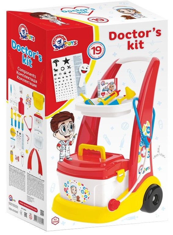 ДокторскаКоличка32Х14Х55 С Много Богат Комплект Уреди И ПособияРазмер На Продукта 54 Х 39 Х 37 - Професии За Малки И Големи - TheSmileOfYourBaby - BebeMama