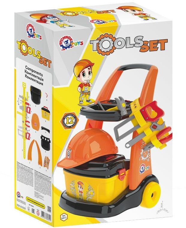 Количка С Колан С Инструменти И Куфар 54Х39Х37 - Играчки - TheSmileOfYourBaby - BebeMama