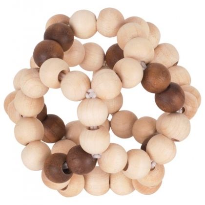 Бебешка дрънкалка еластична топка nature - Дрънкалки - Heimess - BebeMama