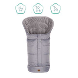 Зимно Чувалче За Детска Количка Fillikid K2 Soft Pongee - Light Grey Melange --- BebeMama