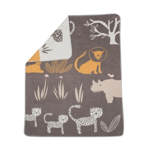 Детско Одеяло David Fussenegger - Juwel, Джунгла, 70 Х 90 Cm, Кафяво - Одеяла - David Fussenegger - BebeMama