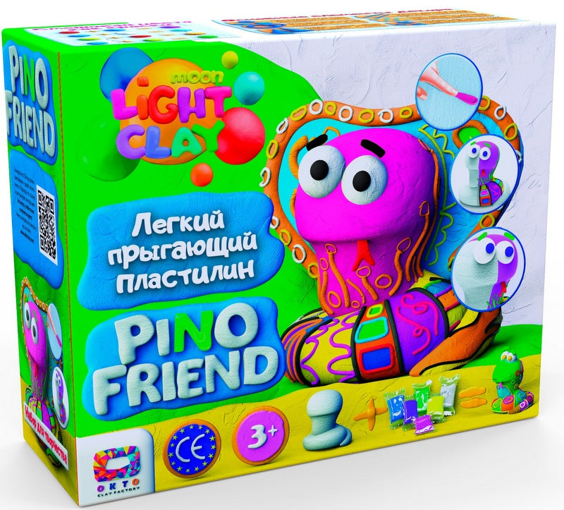 КомплектЛек Скачащ Пластелин Tm Moon Light Clay Пенапластова Фигура За Основа 20 Бр По 7 Гр Моделин Блясък 2 Бр По 1 Гр И Инструменти За РаботаPino Friends Шейк 28Х22Х12 --- BebeMama