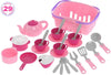 Кошница С Розов Сервиз С 29 Ел. 27Х19Х16 - Кухни И Готварски Пособия - Thesmileofyourbaby - BebeMama