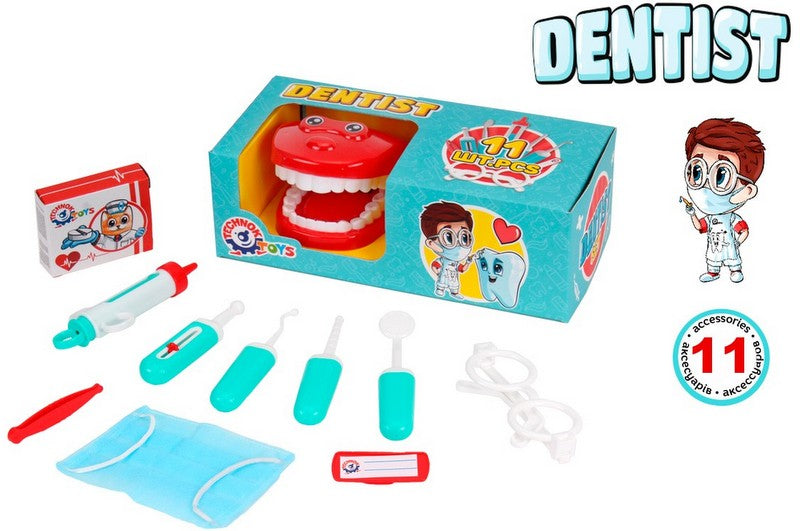 Зъболекарски Комплект В Кутия 27Х13Х10 - Професии За Малки И Големи - TheSmileOfYourBaby - BebeMama