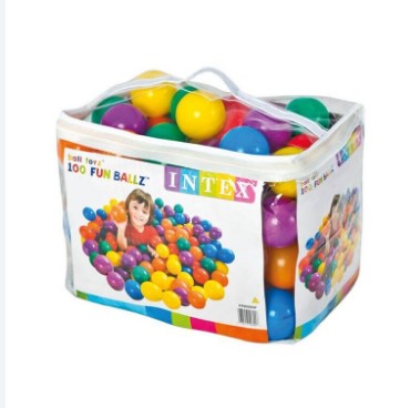 Топки Intex 8Cm Fun Ballz 100 Бр. - Топки - Intex - BebeMama