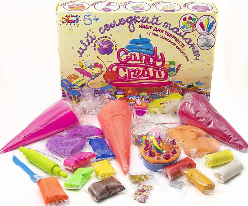 К-Т За Кулинарно Творчество Candy Cream Фантастични Кремчета Лек Скачащ Пластелин - Умения И Творчество - TheSmileOfYourBaby - BebeMama