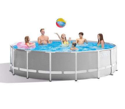 Сглобяем Басейн Intex Prism Frame С Филтърна Помпа 457 X 122 См. - Басейни - Intex - BebeMama