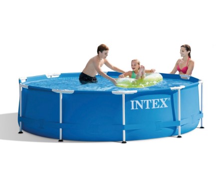 Сглобяем Басейн Intex Metal Frame С Филтърна Помпа 305 Х 76 См. - Басейни - Intex - BebeMama