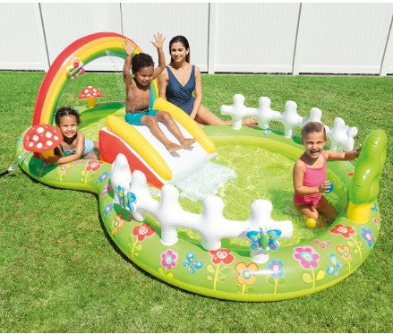 Надуваем Център За Игра С Пързалка Моята Градина Intex - Басейни - Intex - BebeMama