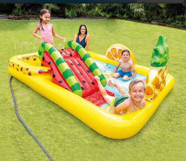 Надуваем Център За Игра С Пързалка Intex Плодове - Басейни - Intex - BebeMama