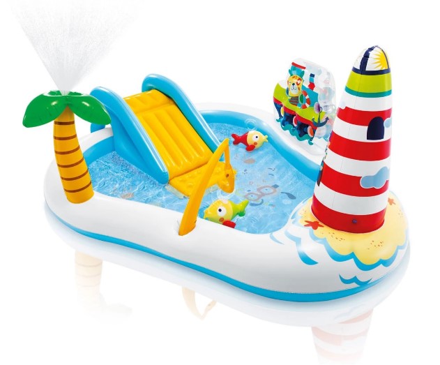 Надуваем Център За Игра С Пързалка Забавен Риболов Intex - Басейни - Intex - BebeMama