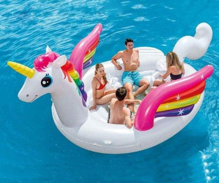 Надуваем Парти Остров Еднорог Intex - Аксесоари За Плуване - Intex - BebeMama